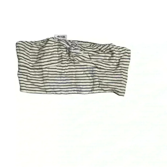 NEW AMERICAN EAGLE STRIPED BANDEAU BRA SIZE med - Picture 1 of 3